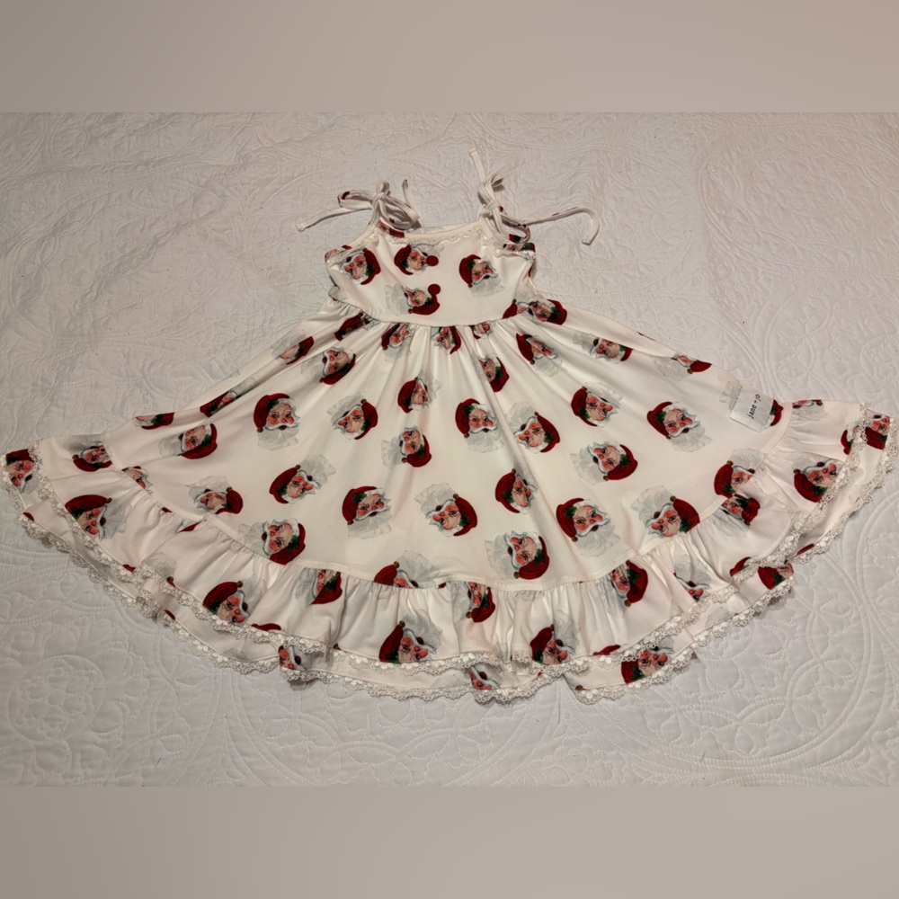 Jane & Jo Festive Santa Print Dress